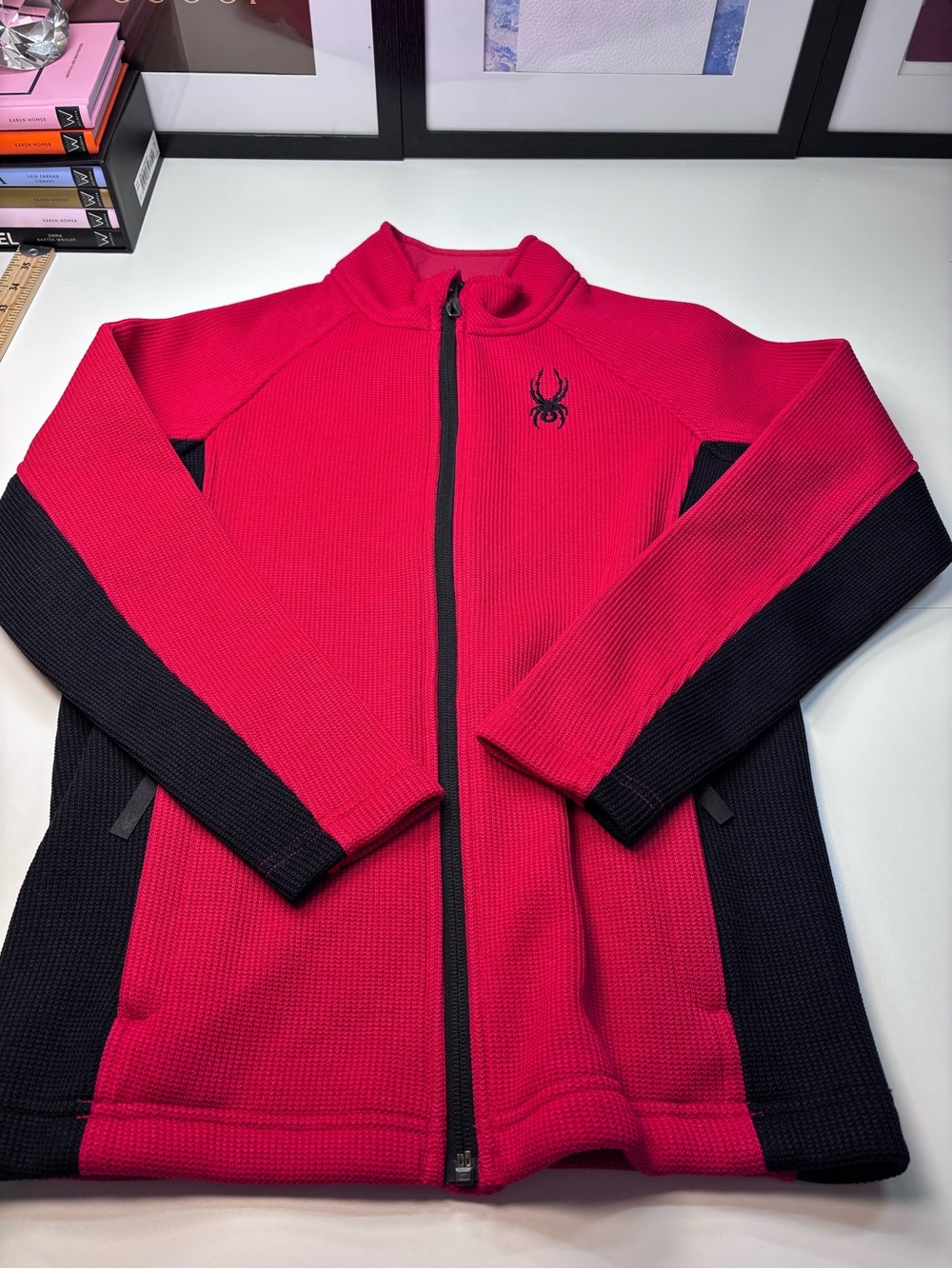 Spyder Kids Red and Black Full-Zip Jacket